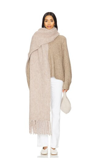 Lovers and Friends Tylar Scarf in Beige. | Revolve Clothing (Global)