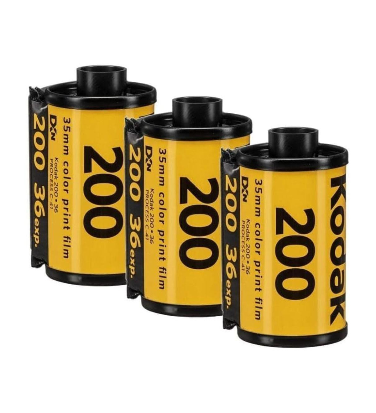 Kodak Gold 200 Yellow and Purple Film with 35mm Film and 36 Exposures 3 Pack - Black | Macy's
