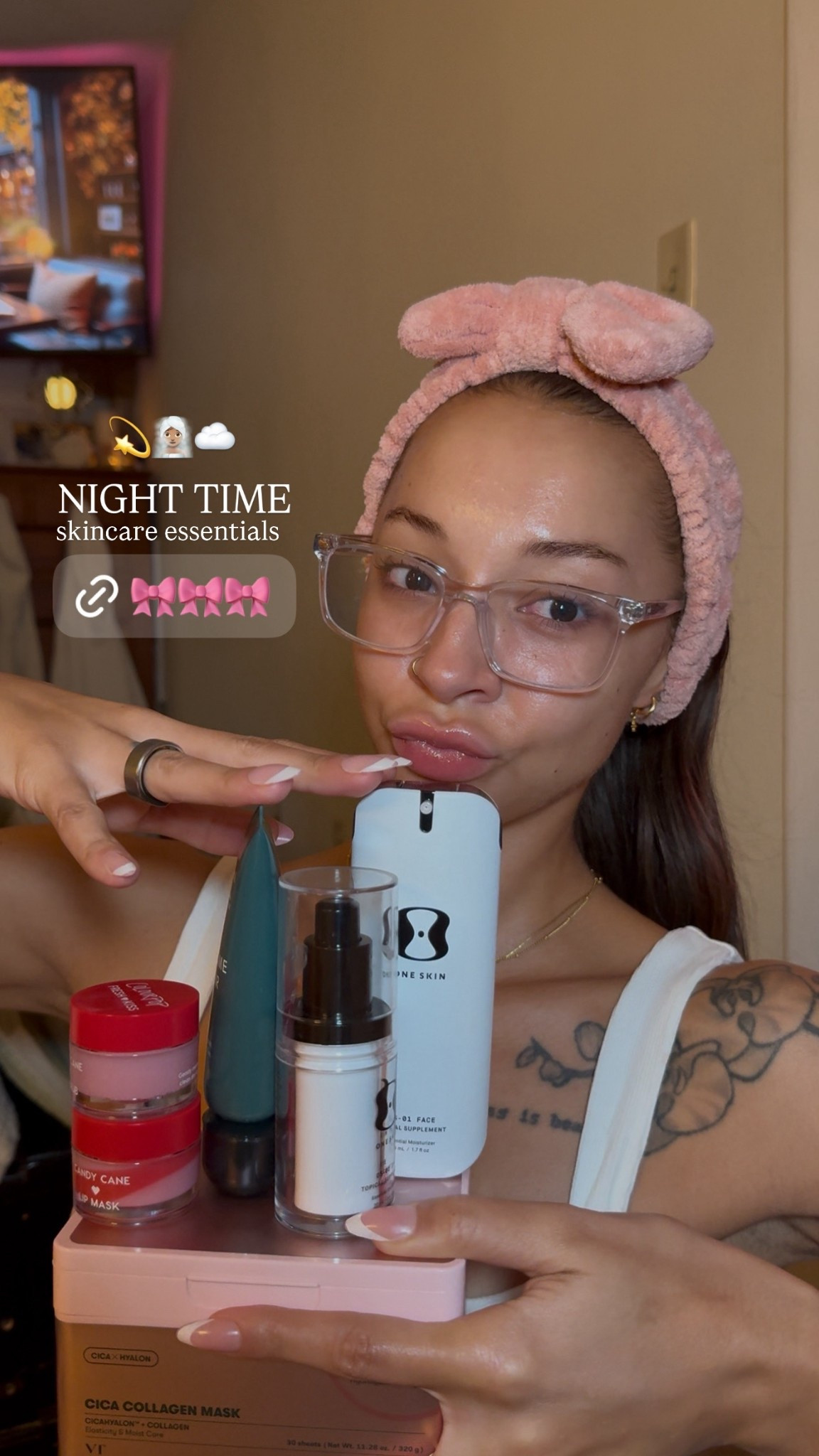 night skincare routine products! 💫🧖🏽‍♀️☁️