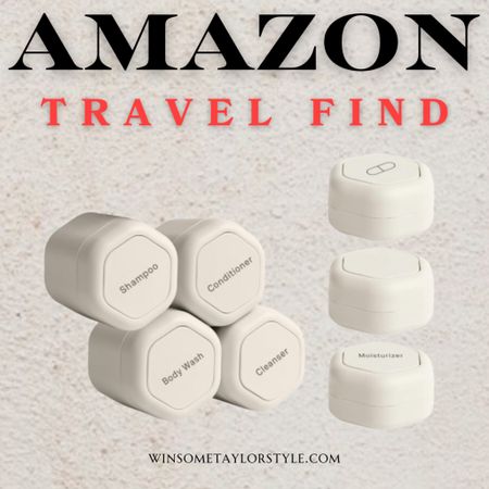 Travel Containers and other travel essentials - Body Care Capsule Set - Magnetic Travel Capsules! Comes in pink, green, and charcoal✨ Click on the “Shop  TRAVEL collage” collections on my LTK to shop.  Follow me @winsometaylorstyle for daily shopping trips and styling tips! Seasonal, home, home decor, decor, kitchen, beauty, fashion, winter,  valentines, spring, Easter, summer, fall!  Have an amazing day. xo💋

amazon find, amazon beauty, aesthetics, that girl

#LTKtravel #LTKMostLoved #LTKbeauty