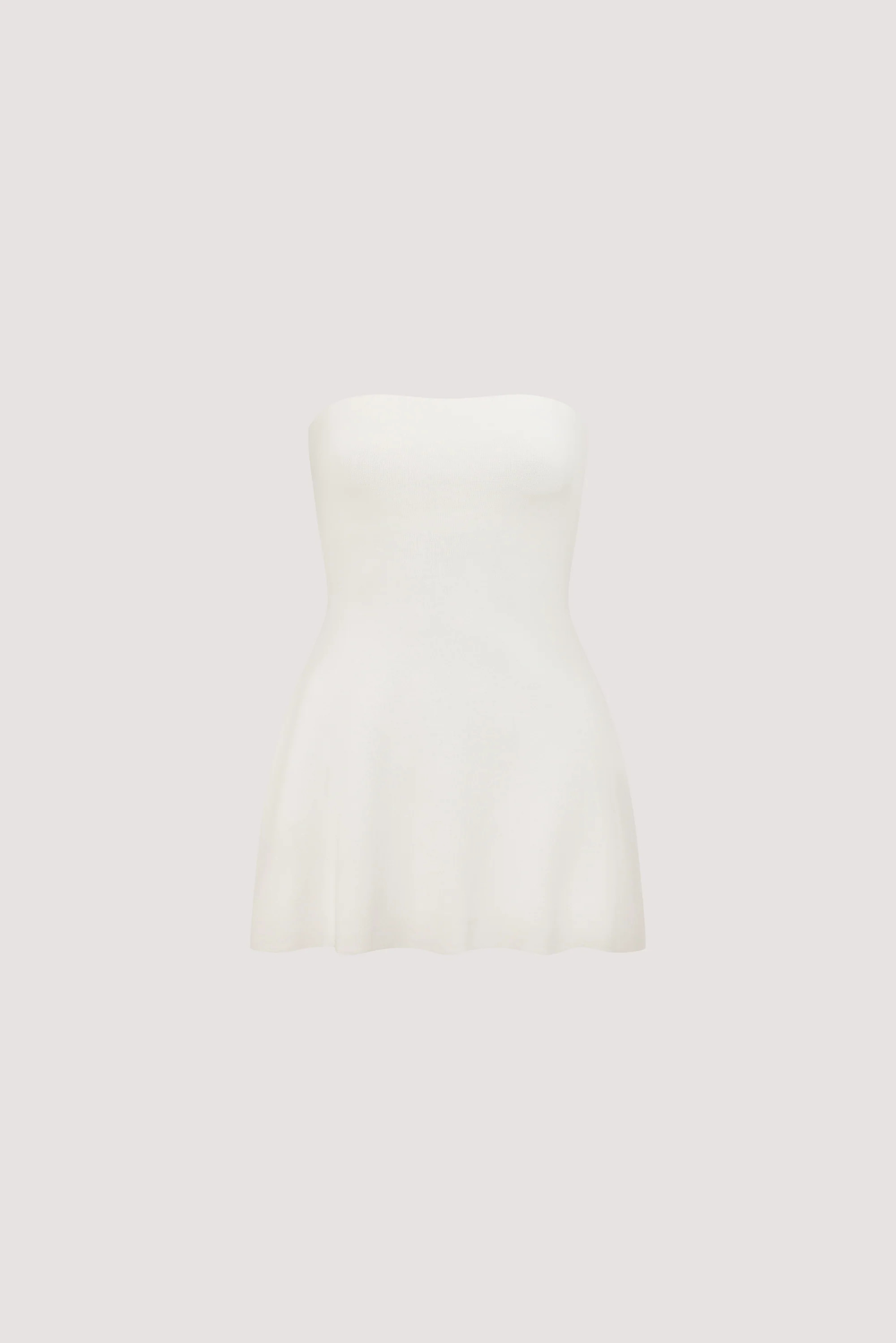 COCO OFF WHITE LONGLINE BANDEAU KNIT TOP | DISSH