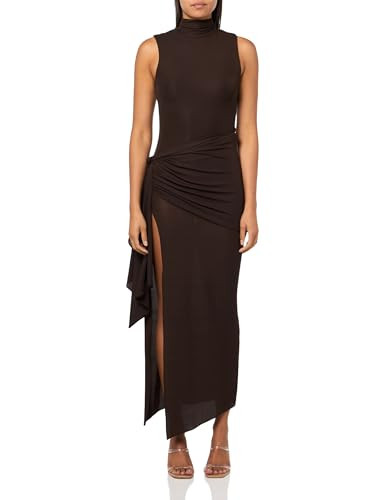 Ronny Kobo Women's Crystal Sleeveless Dress, Chocolate Brown, Large | Amazon (US)