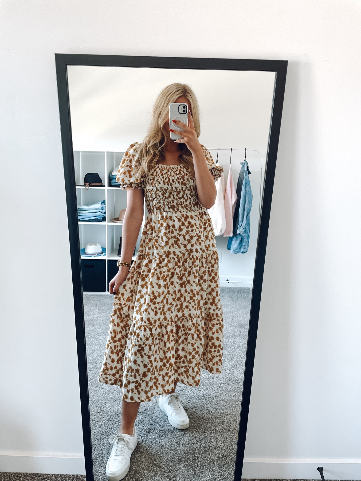 Teacher outfit idea - this is one of my most fav dresses for teaching! love this pattern for fall! sneakers are inspired by Nikes and an insane price! I wear them all the time they’re so comfortable!

Dress: wearing M, I’m 5’6”
Sneakers: wearing true size in wide fit, I’d size up half in usual fit 

| fall outfits | fall dress | teacher outfits 



#LTKFindsUnder100 #LTKWorkwear #LTKSeasonal