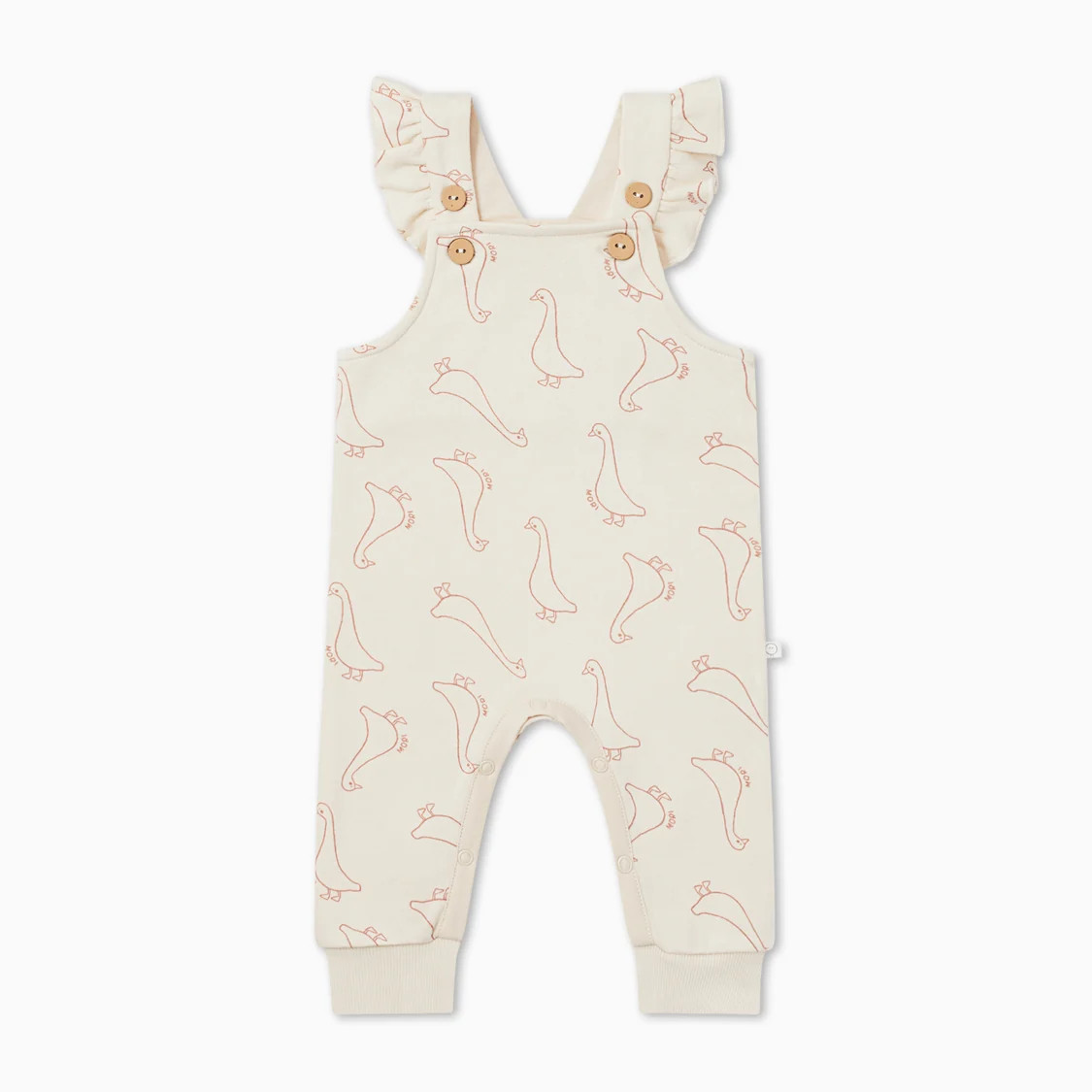 Duck Frilled Dungarees | Baby Mori