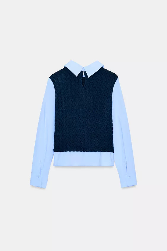 CONTRAST POPLIN SHIRT | Zara UK