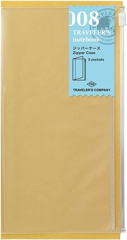 Midori Traveler's Notebook Refill #8 Clear Zipper Pocker PackageQuantity: 1 Style: CLASSIC, Model... | Amazon (US)