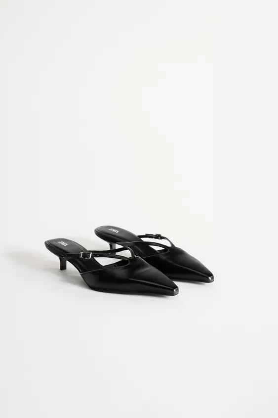 LEATHER HEELED MULES 50TH ANNIVERSARY | Zara US