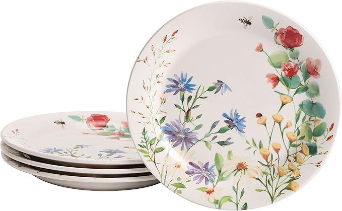 Bico Summer Provence Salad Plates Set of 4, 8.75 Inch Ceramic Dessert Plates for Salad, Appetizer... | Amazon (US)
