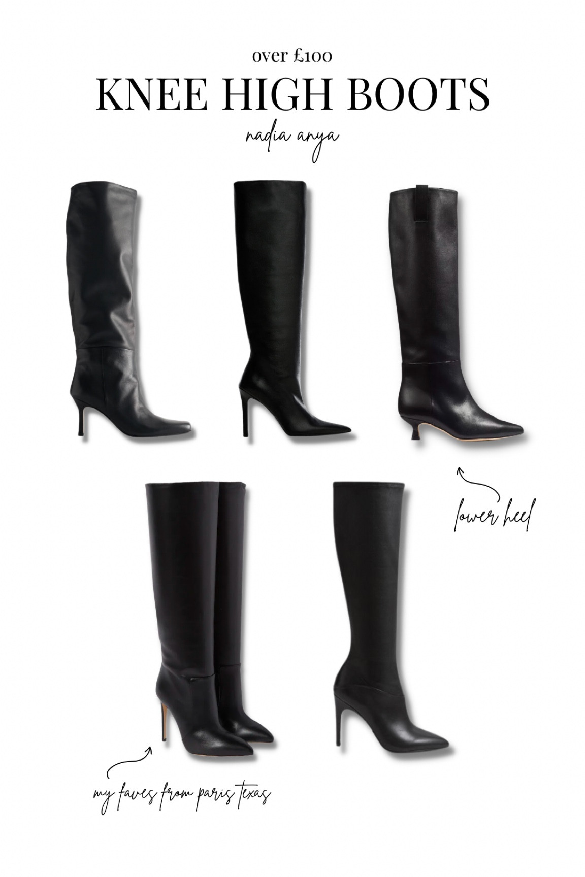 A round-up of my fave knee high boots over £100!

#LTKstyletip #LTKSeasonal #LTKshoecrush
