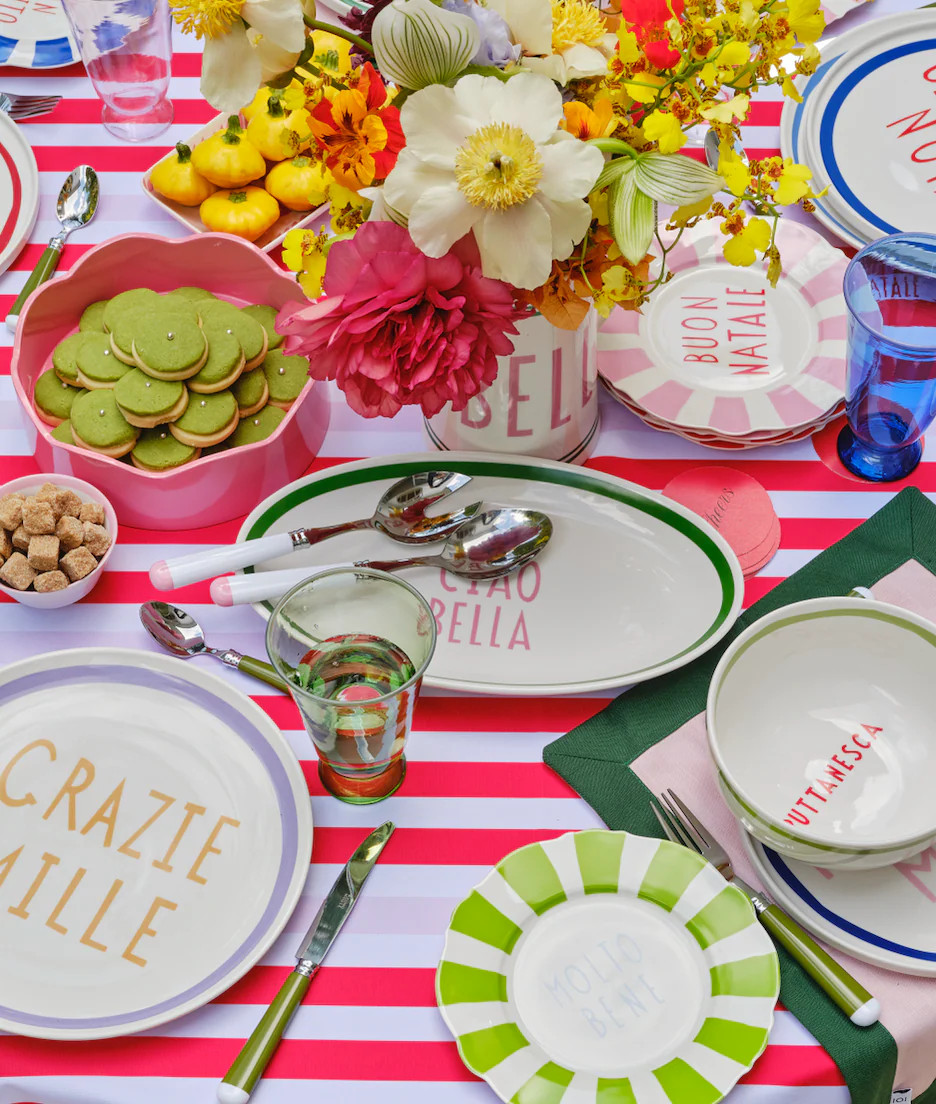 Festive Italian Side Plates | In The Roundhouse