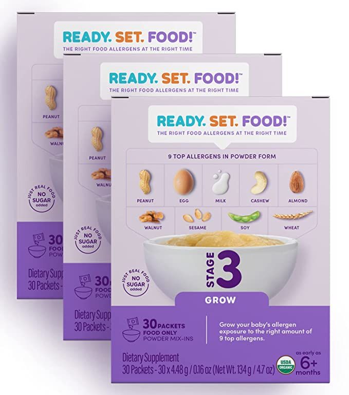 Ready Set Food | Early Allergen Introduction Mix-ins for Babies 4+ Mo | Stage 3 - 90 Days | 9 Top... | Amazon (US)