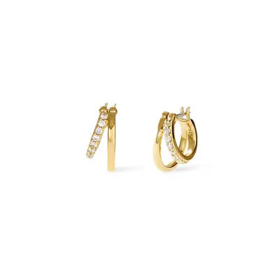 Ana Luisa Double Hoop Earrings - Toda Mini in Gold at Nordstrom | Nordstrom