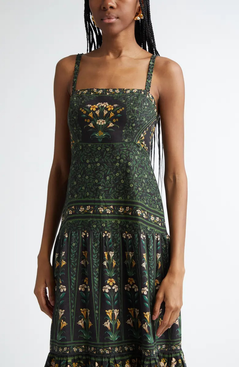 Flowers Arch Back Sleeveless Maxi Sundress | Nordstrom