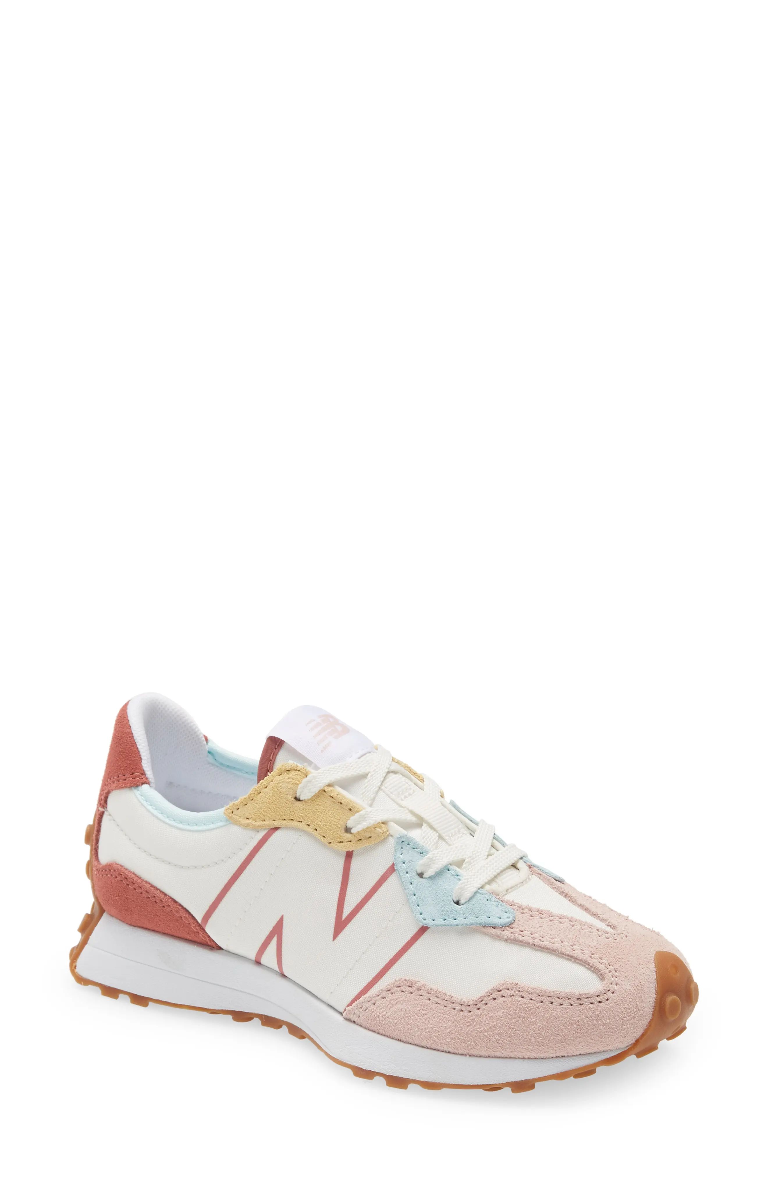 New Balance 327 Sneaker, Size 6.5 M in Oyster Pink/Pink at Nordstrom | Nordstrom