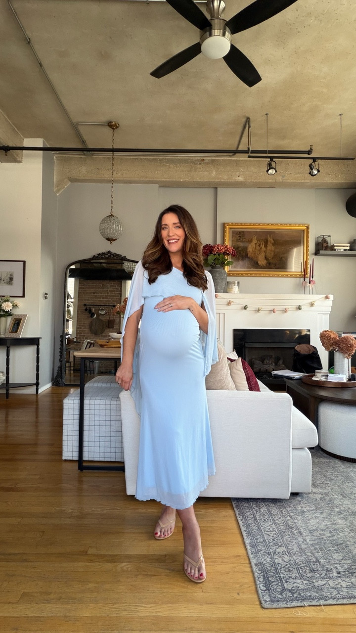 Amazon cape blue maternity dress for a baby boy shower! 

#LTKootd #LTKBaby #LTKBump