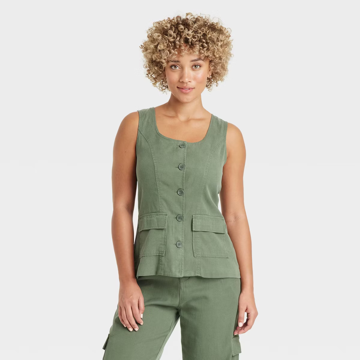Women's Button-Front Vest - Universal Thread™ | Target