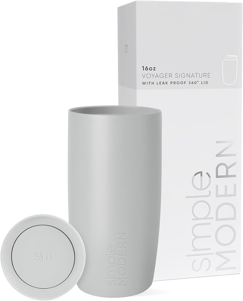 Simple Modern Travel Coffee Mug Tumbler with 360° Lid | Ceramic-Lined Insulated Stainless Steel ... | Amazon (US)