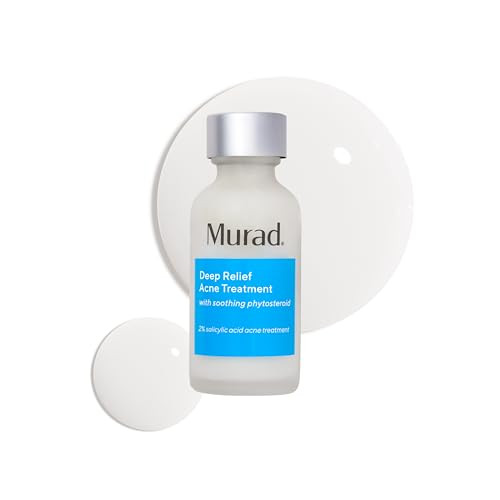Murad Deep Relief Acne Treatment with 2% Salicylic Acid - Deep, Painful Acne Spot Treatment for Face – Redness Relief, Fast Acting Blemish Serum, Soothing Breakout Treatment - 1Fl Oz | Amazon (US)