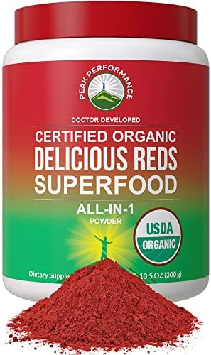 Organic Reds Superfood Powder. Best Tasting Organic Red Juice Super Food with 25+ All Natural Ing... | Amazon (US)