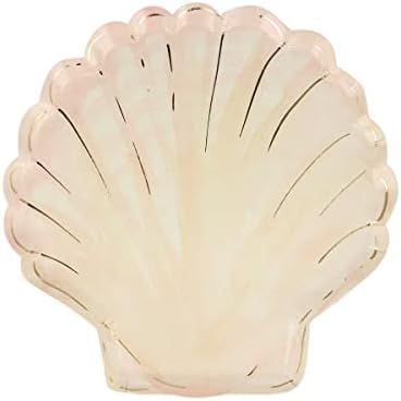 Meri Meri Watercolor Clam Shell Plates (Pack of 8) | Amazon (US)