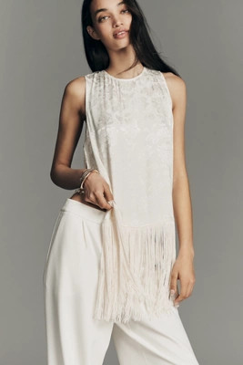 Dee Elly Sleeveless Fringe Top | Anthropologie (US)