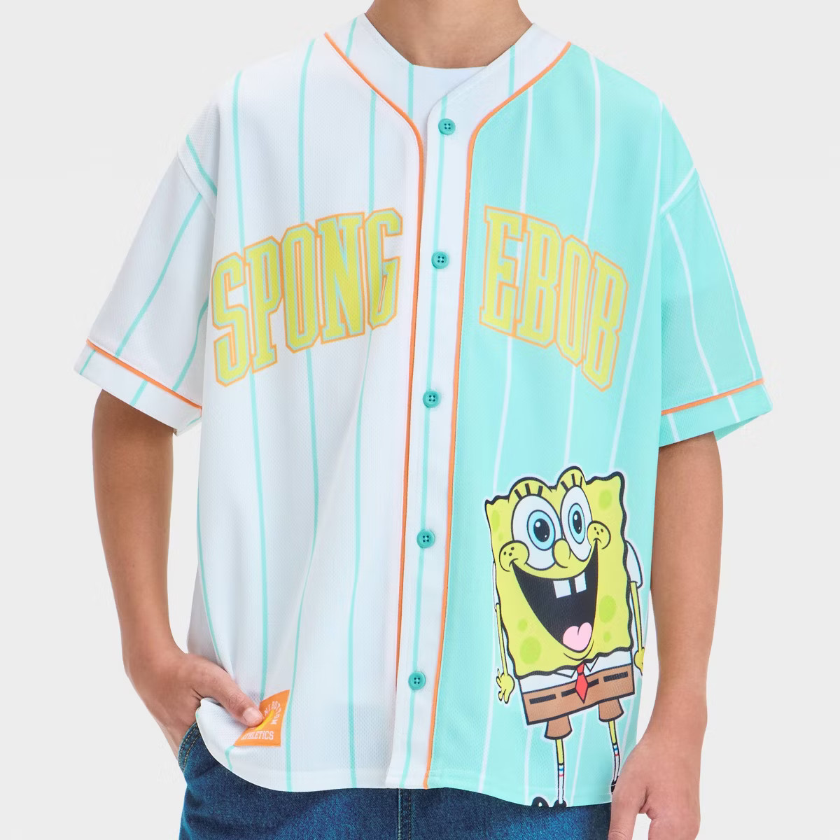 Boys' Sponge-Bob Baseball Jersey - S | Target
