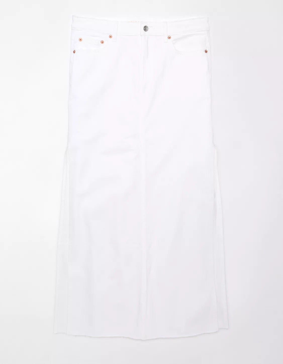 AE Low-Rise Denim Maxi Skirt | American Eagle Outfitters (US & CA)