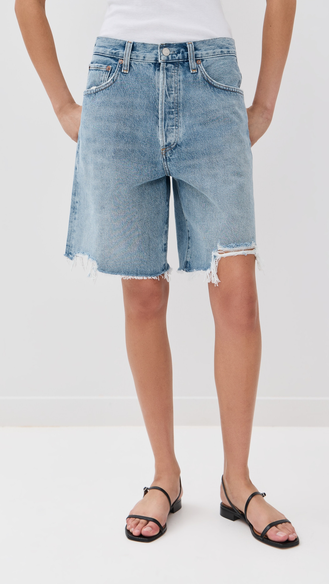 AGOLDE Indra Shorts Force 26 | Shopbop