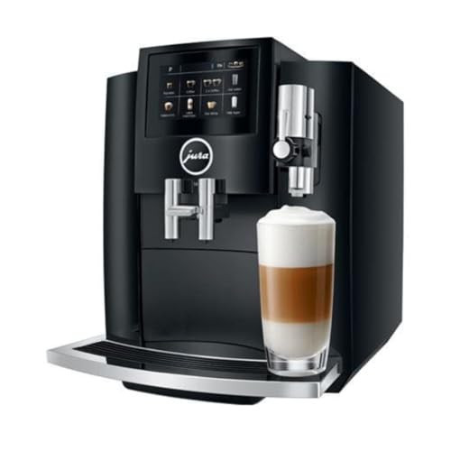 Jura S8 Automatic Coffee and Espresso Machine with 4.3-Inch Touchscreen Color Display, Automatic Filter Detection, and Programmable Coffee Strength (Piano Black, Renewed) | Amazon (US)