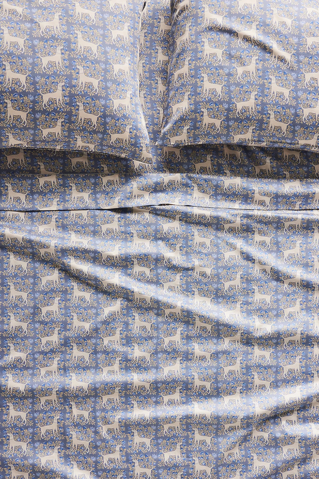 Organic Cotton Sateen Printed Sheet Set | Anthropologie (US)