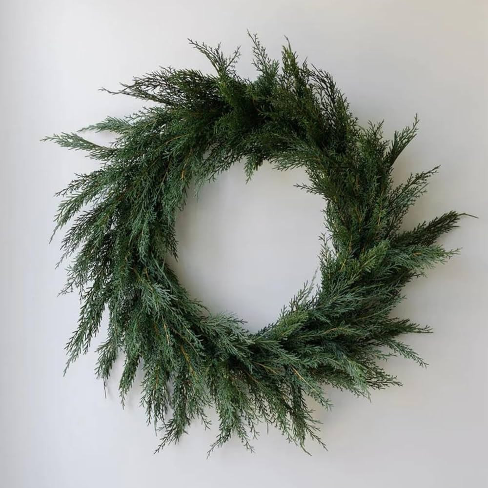 X Sinclair & Moore Cedar Wreath, Premium Artificial Indoor and Outdoor Large 30" Cedar Christmas ... | Amazon (US)