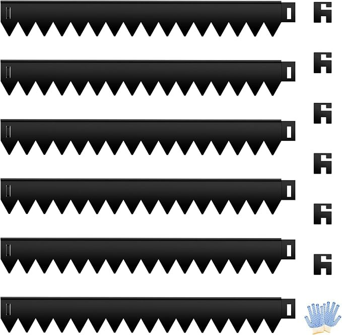 Upgraded Safe Black Steel Landscape Edging 20FT Kit (6-Pack) with Gloves -5 Inch Heavy-Gauge Roun... | Amazon (US)