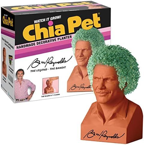 Chia Pet Burt Reynolds with Seed Pack, Decorative Pottery Planter, Easy to Do and Fun to Grow, Novel | Amazon (US)