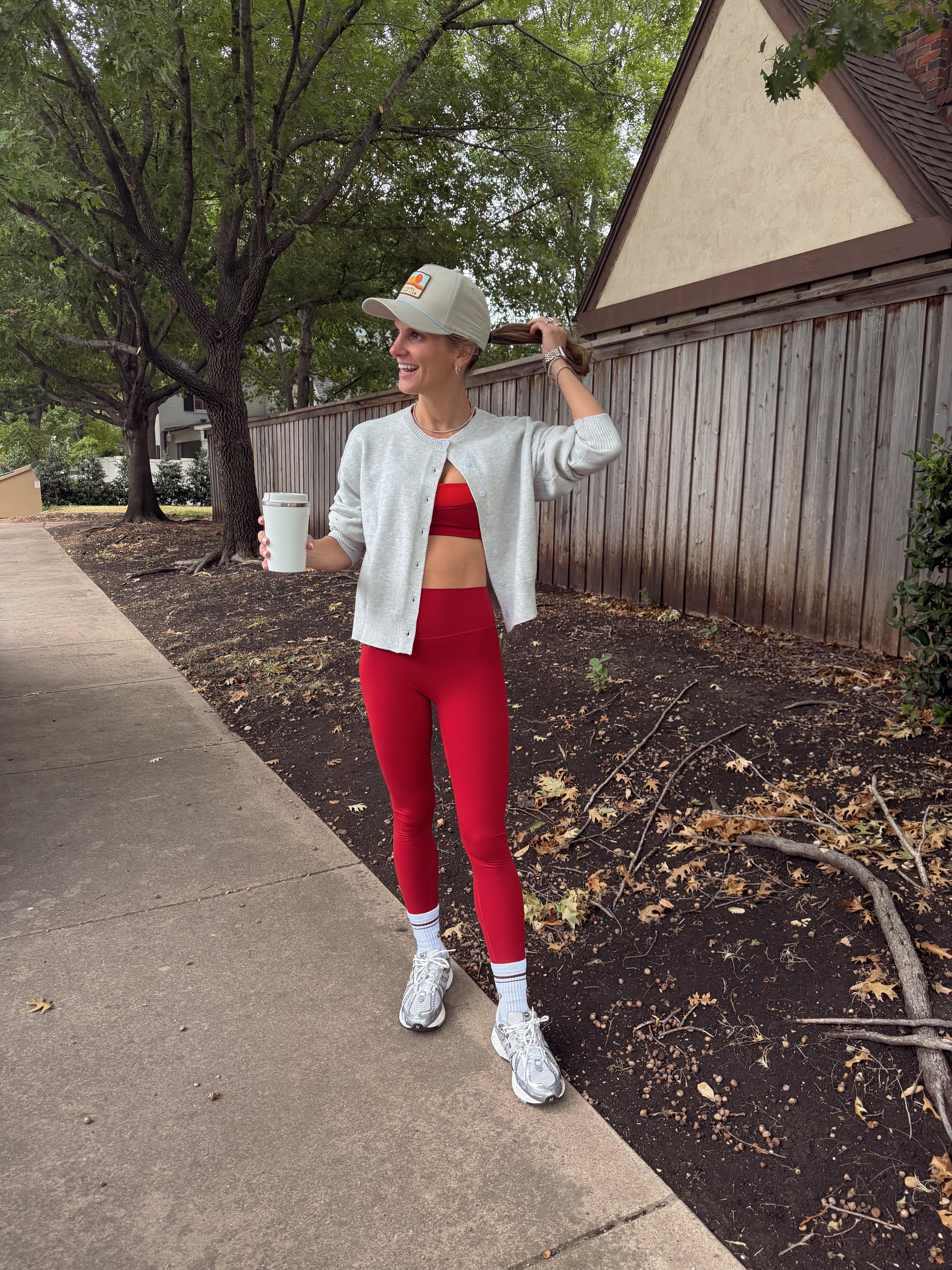 Form Activewear in ruby and amazon trendy cropped cardigan! 

 