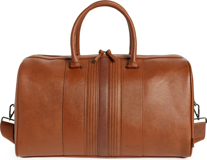 Everyday Stripe Faux Leather Holdall Bag | Nordstrom Rack