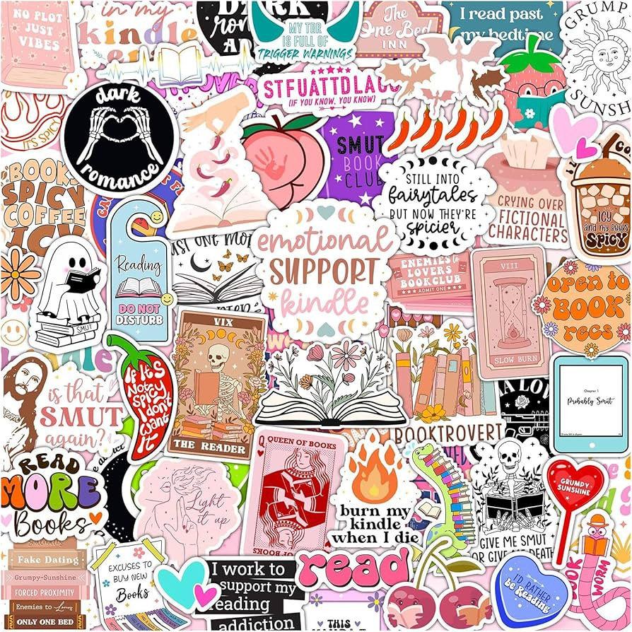 120pcs Bookish Smutty Stickers, Kindle Stickers Fantasy, Book Sticker for Kindle, Premium Smutty ... | Amazon (UK)