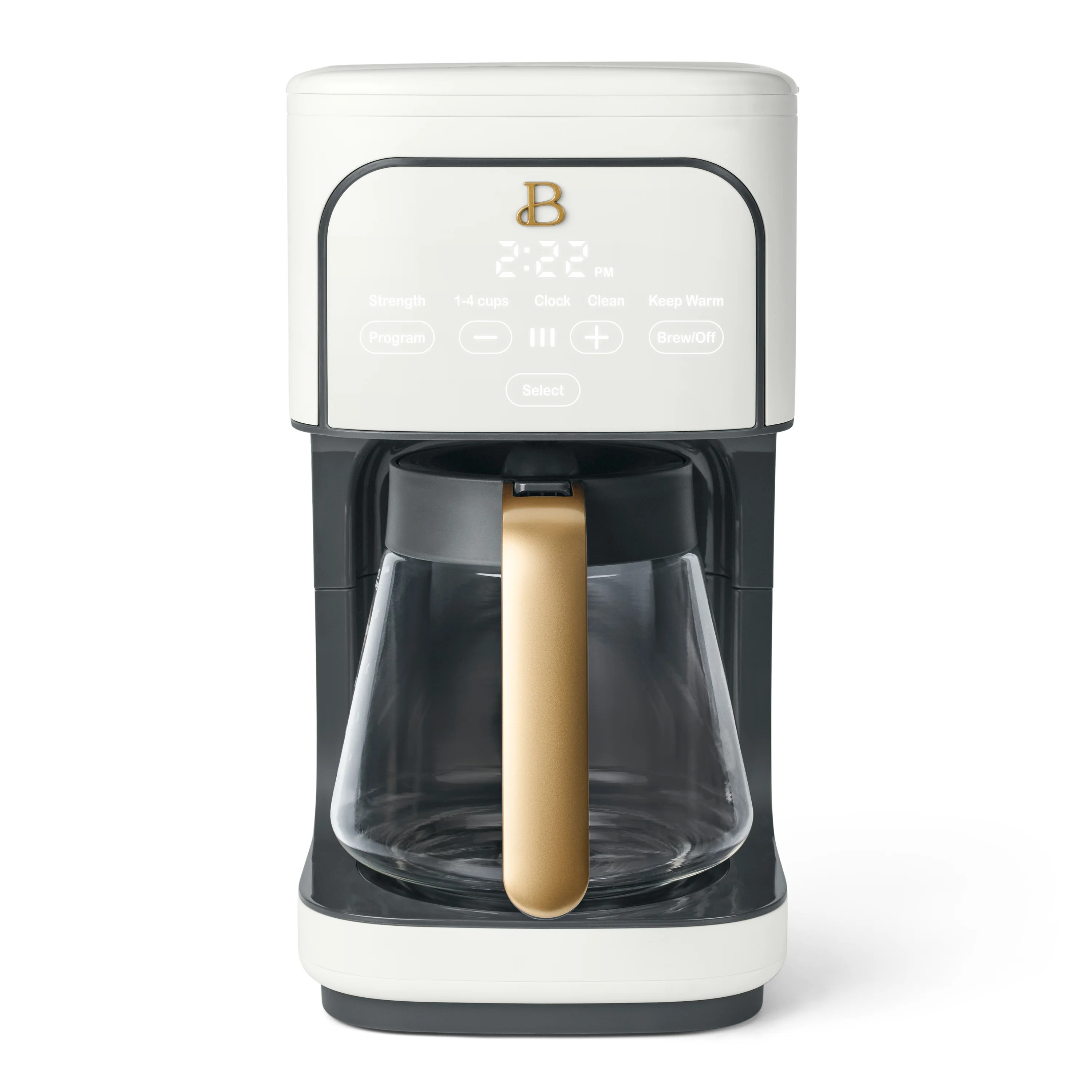 Beautiful 12 Cup Programmable Coffee Maker, White Icing by Drew Barrymore | Walmart (US)