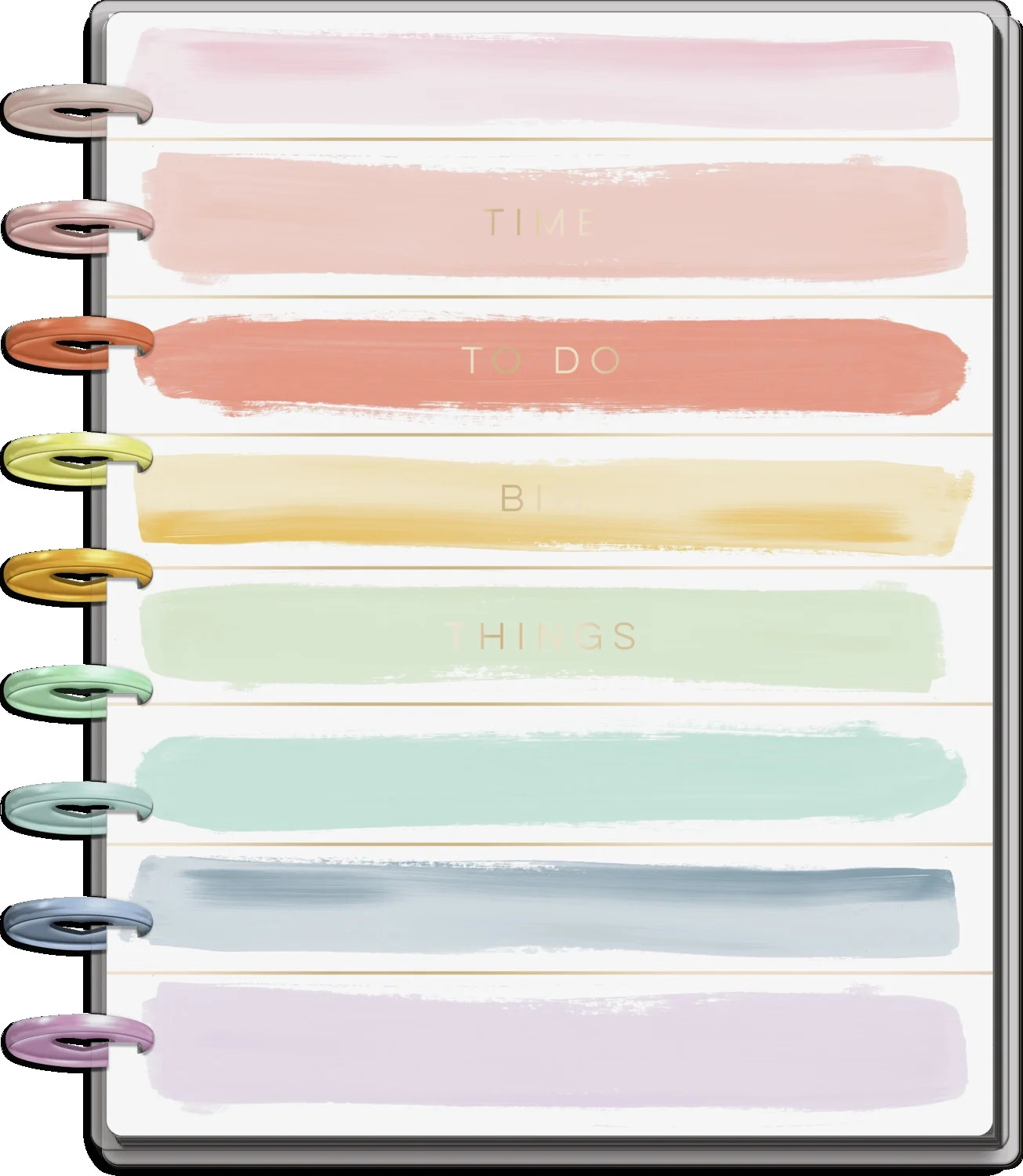 The Happy Planner Painterly Pastels Stripes Classic 18 Month Planner, July 2021 - December 2022 | Walmart (US)