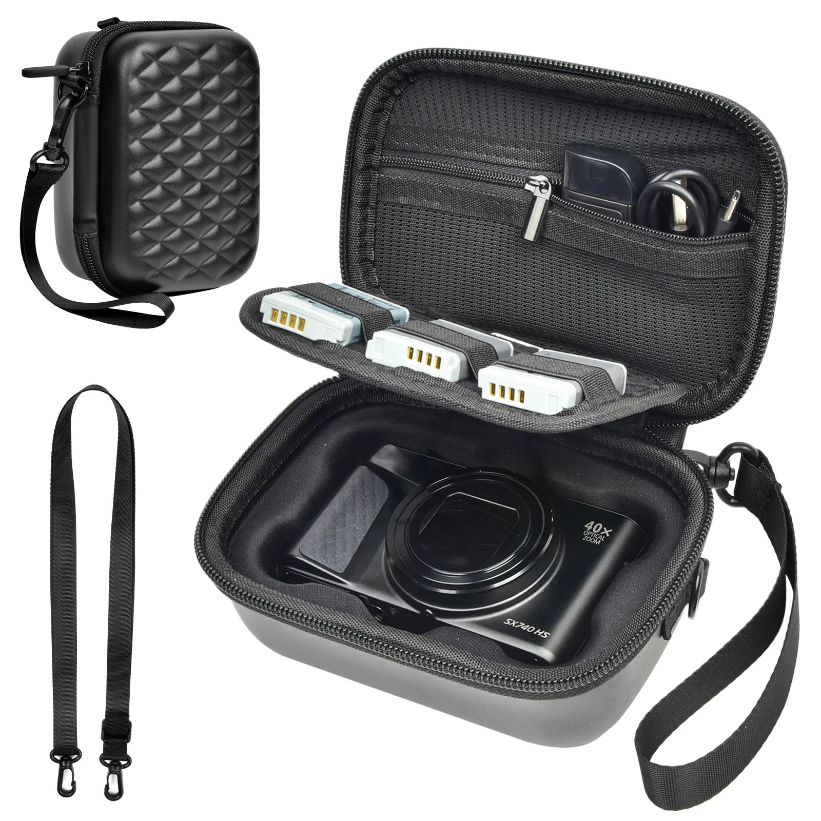 Camera Bag for Canon PowerShot G7X Mark II / G7X Mark III / SX740 / SX720 Digital Camera, Padded ... | Walmart (US)