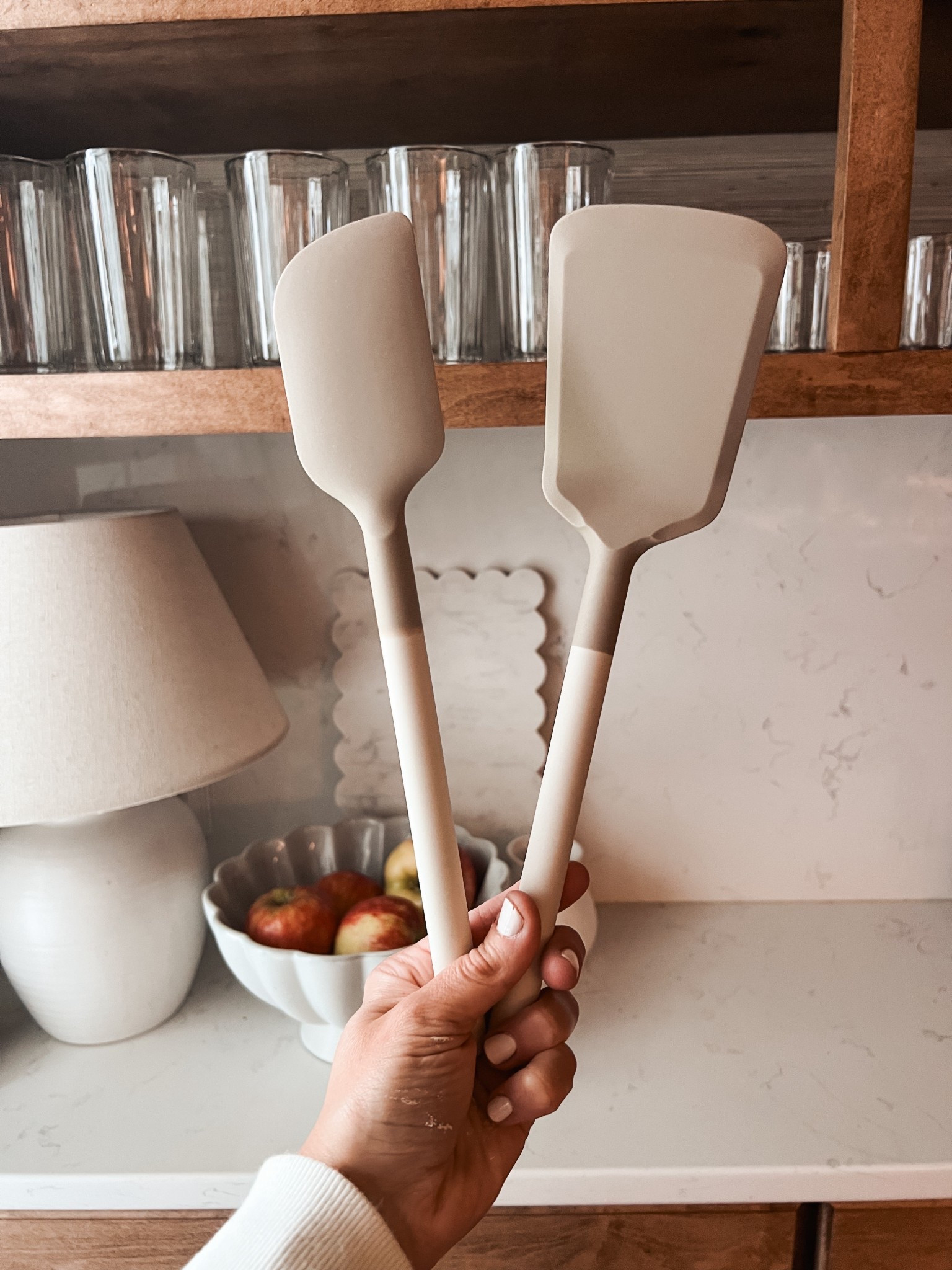 Silicone cooking turner and spatula - my go to for pancakes and whipping up cookie dough. And they’re a beautiful cream and taupe - perfection for this neutral-loving gal 👌🏻

#LTKFindsUnder50 #LTKHome