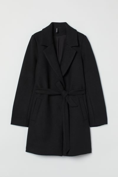 Tie-belt coat | H&M (UK, MY, IN, SG, PH, TW, HK)