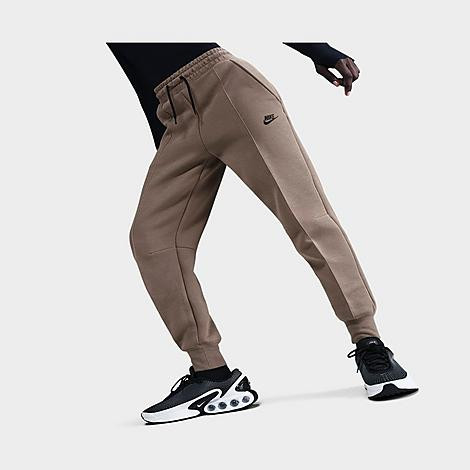 Nike Women's Sportswear Tech Fleece Jogger Pants in Mink Brown/Black Size: Medium | JD Sports (US)