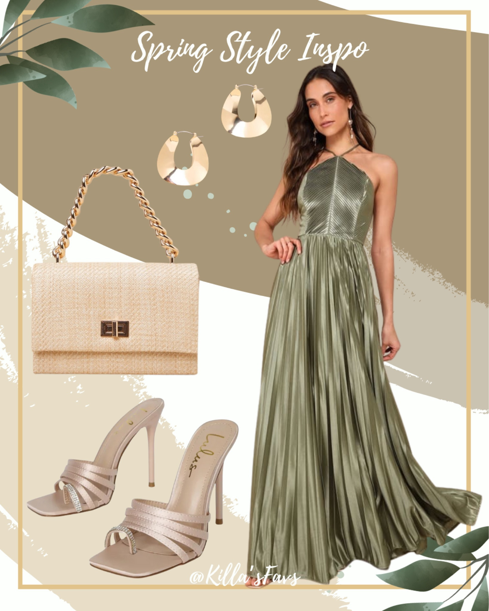 Spring/Summer wedding guest attire✨

This green dress and accessories would be the perfect wedding guest outfit for a black tie affair.

#weddingguest #blacktie #weddingoutfit #formal #formaldress #formalevent 

#LTKwedding #LTKparties #LTKstyletip