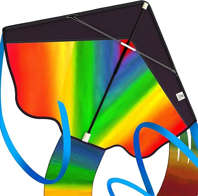 Classic Rainbow Kite for Kids Easy to Fly, Beginners Kids Kite for Family Outdoor Games and Activ... | Amazon (US)
