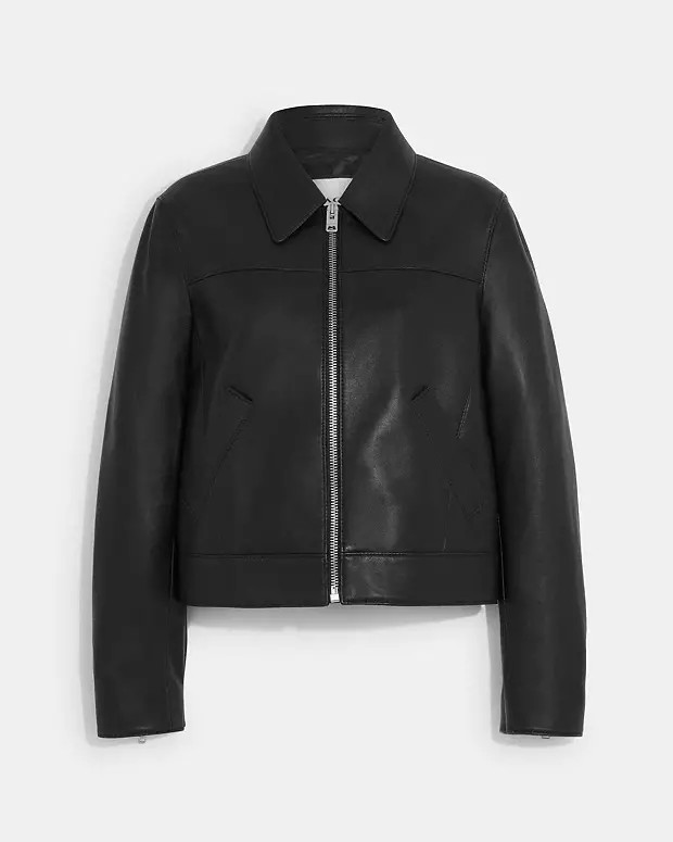 Leather JacketRating4.9$359.20(60% off)Comparable Value$898Color: Black | Coach Outlet US