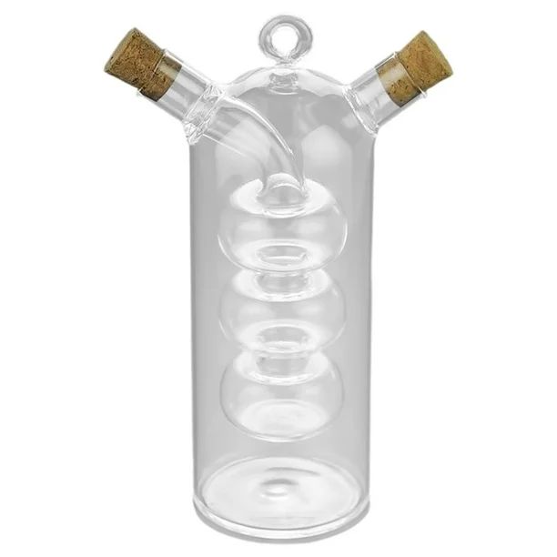 Double Layer Oil and Vinegar Bottle Storage Jars 350ml Clear Sealed with Cork straight cork - Wal... | Walmart (US)
