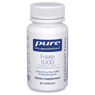 Pure Encapsulations Folate 1000 - Metafolin L-5-MTHF - Heart Health Supplement* - Folate Supplement - Non-GMO & Gluten Free - 90 Capsules | Target