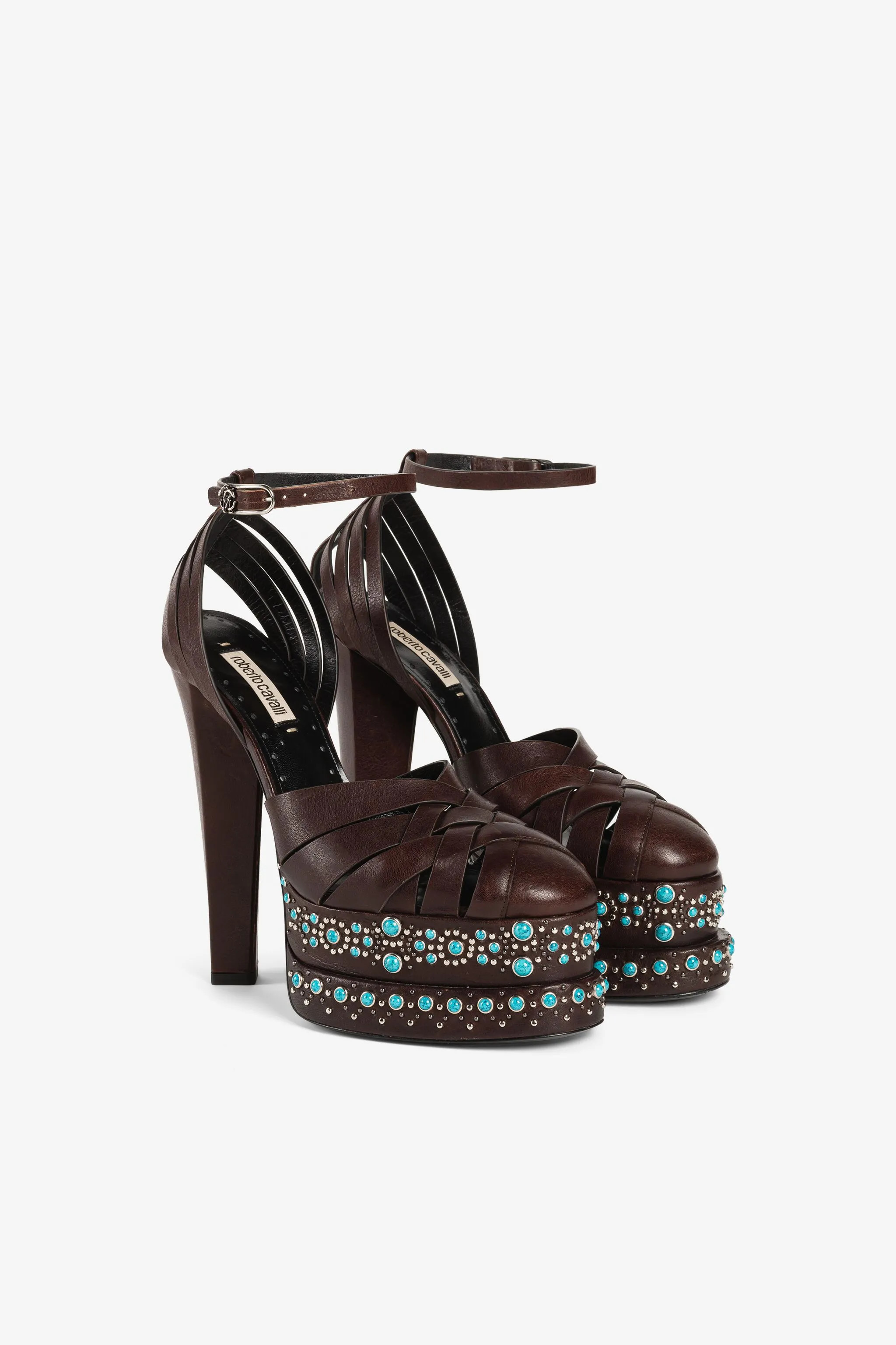 Gemstone-Embellished Platform Sandals | Roberto Cavalli (UK)