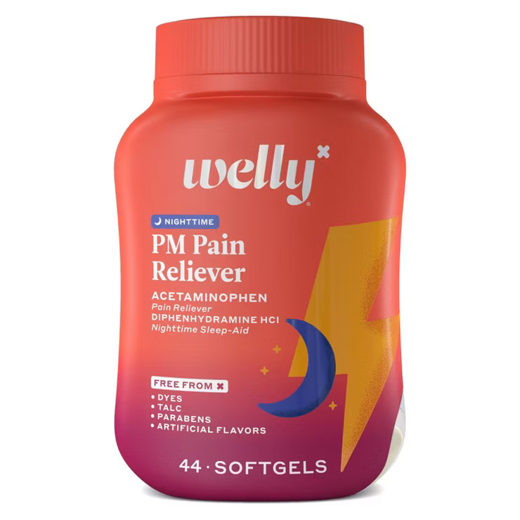Welly Acetaminophen PM Pain Reliever Softgels - 44ct | Target
