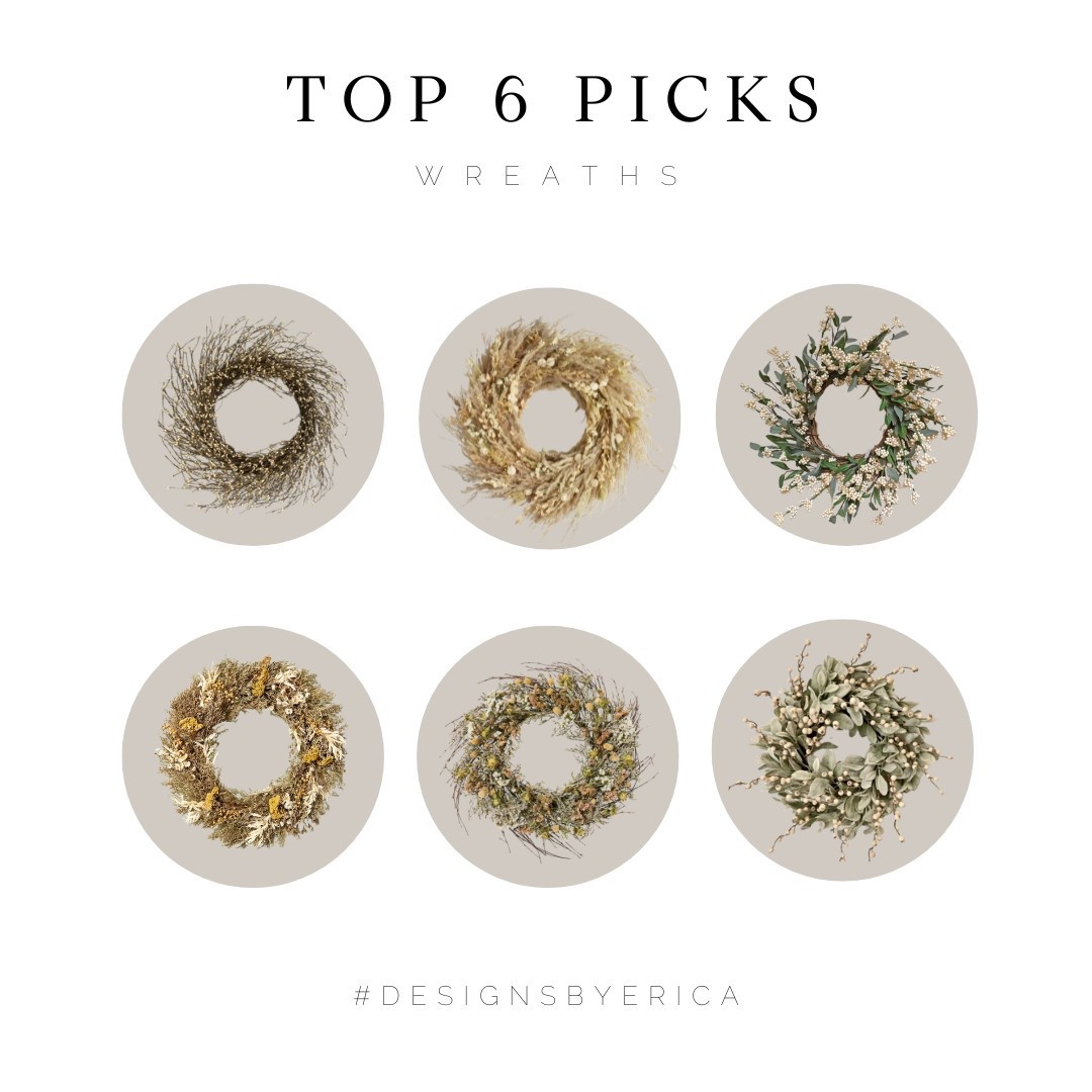 🌿✨ Top Picks of the Month: Wreaths to Welcome Your Home! ✨🌿

Ready to bring the WOW factor to your front door? We’ve rounded up our Top 6 Wreaths this month that are perfect for adding that special touch to your home—whether it’s for the season, a celebration, or just because you love a fresh look! 😍

From lush greenery to charming florals, these wreaths are guaranteed to leave a lasting impression on your guests. 🙌✨

🌸 Why You’ll Love Them:
✅ Stunning designs that fit every home style
✅ Perfect for making your entryway feel extra welcoming
✅ A simple way to elevate your decor with minimal effort!

Check out our top picks and find the perfect wreath to match your vibe. 🏡💐

👉 Which one is YOUR favorite? Drop a comment below and let us know! Or save this post for when you’re ready to refresh your front door. 💬📲

Ready to bring your home to life? Shop our Top Picks today and let your space shine! ✨

#TopPicks #WreathGoals #HomeDecor #WelcomeHome #CovelleAndCompany #SeasonalDecor #FrontDoorInspo #DecorateWithLove #HomeStyle

#LTKHome #LTKSaleAlert #LTKFamily